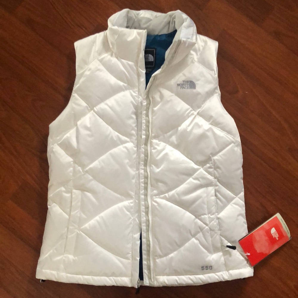 White northface vest